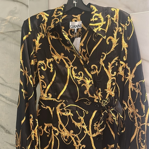 Ganni Black Mini Dress - Picture 5 of 11